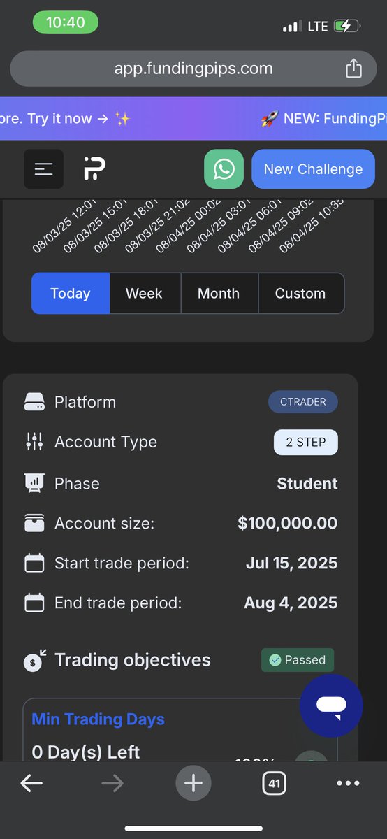 thedreamtrader (@thedreamtrader2) on Twitter photo Phase 1 <a href="/fundingpips/">FundingPips</a> 100k challenge account Passed🧘♂️. Next Phase2
1:1 is all you need to be successful 💯 Phase 1 <a href="/fundingpips/">FundingPips</a> 100k challenge account Passed🧘♂️. Next Phase2
1:1 is all you need to be successful 💯