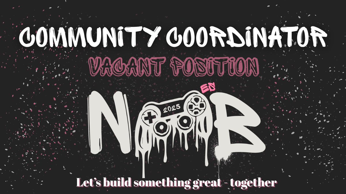 🚨Volunteer Opportunity: Community Coordinator🚨

Noob Esports is expanding our team! We’re looking for a passionate and well-connected Community Coordinator to help us grow, support, and celebrate our content creators and community.

This is a volunteer role (4–12 hrs/week) that