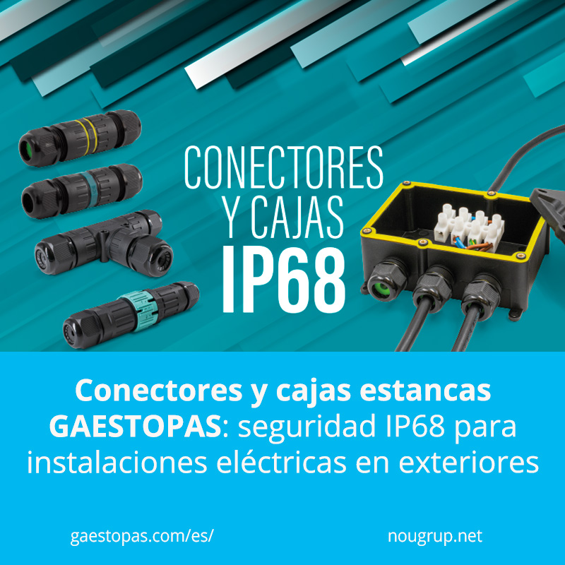 nougrup's tweet image. ☑️NG Blog: ¿Conexiones eléctricas en exteriores?
Conectores y cajas estancas @gaestopas  con IP68: máxima protección frente a agua y polvo, incluso en condiciones extremas.

🔗cutt.ly/3rDjrfXS

#Estanqueidad #GAESTOPAS #MaterialEléctrico #IP68 #NouGrup #instaladoreléctrico