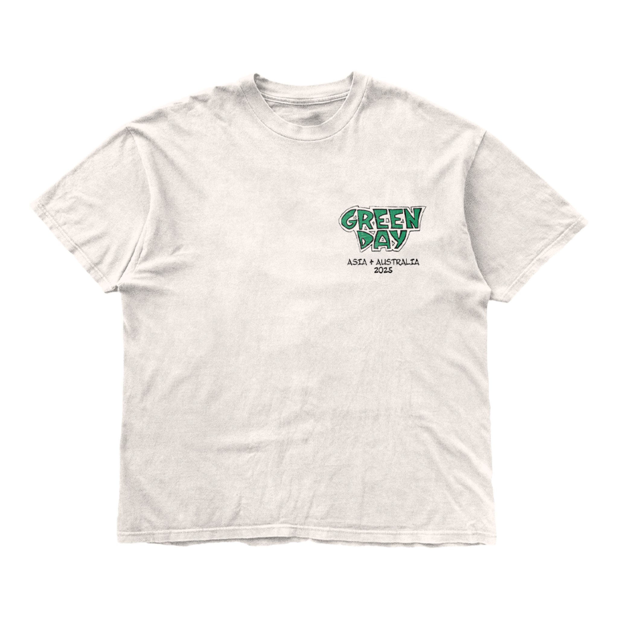 GREEN DAY 2025ツアーTシャツ M ホワイト GREEN DAY 2025ツアーTシャツ ホワイト - メルカリ