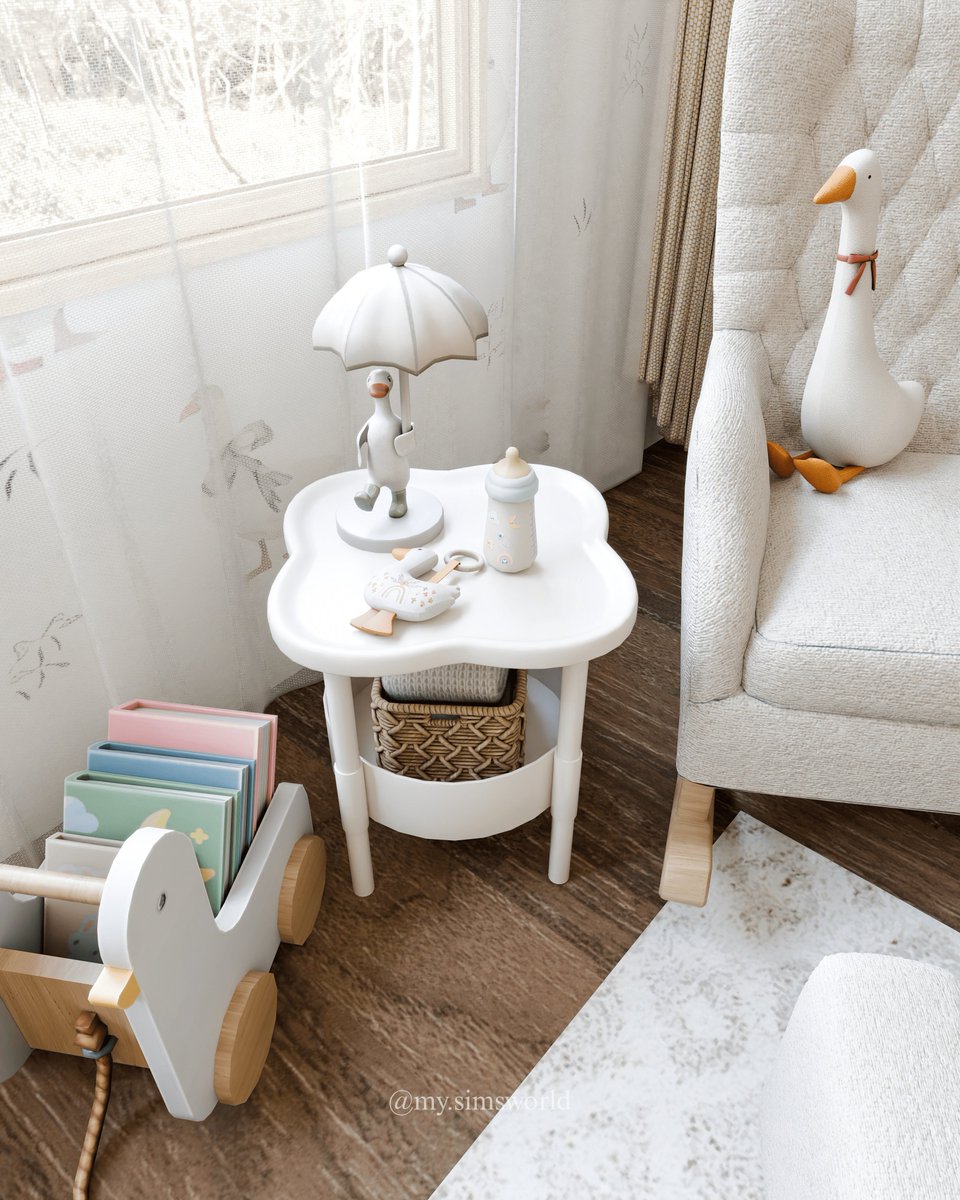 Goose Baby Room Blender Scene 🦢💛
Link in bio!!

-------------------
#blender #blendercommunity #Blender3D #blenderrender #blenderscene #decor #decoration #design #interiordesign #babyroom #nursery #goose #cute