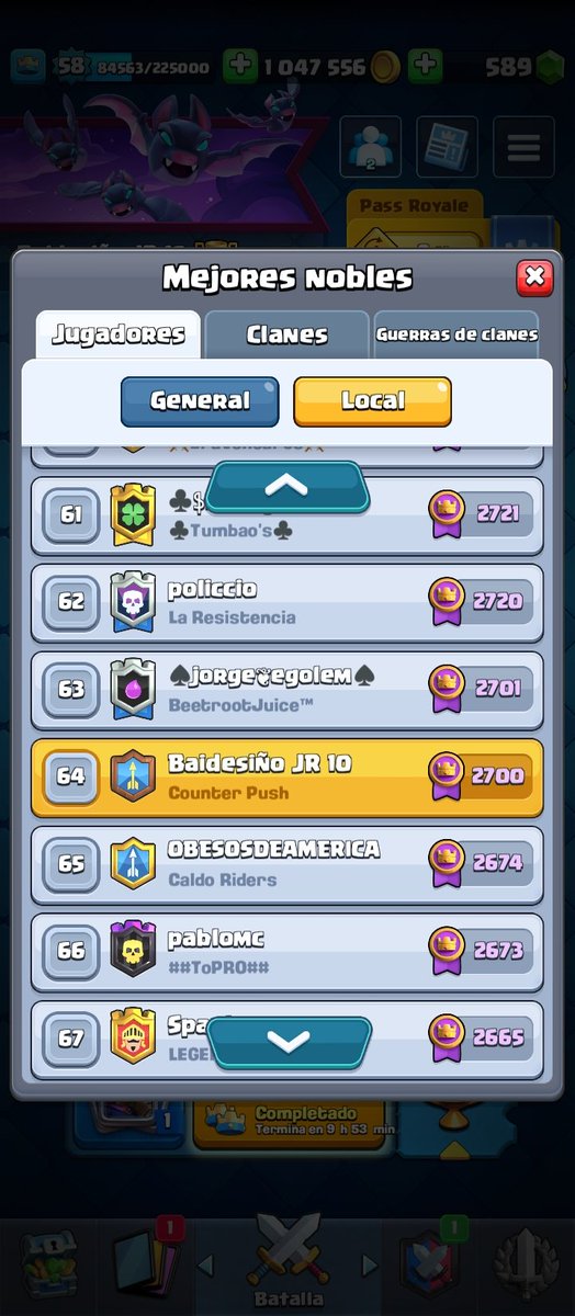 TOP 4000 del 🌏 y TOP 60 de 🇪🇸
I'm a chill guy 👑🐐