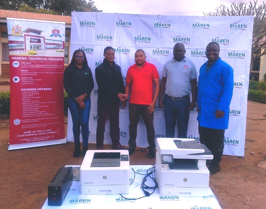Maren_net's tweet photo. MAREN boosts tech education at Nasawa Technical College with an ICT equipment donation, including printers &amp; UPS.

Read more: https://t.co/vWBLVoXY6J

LinkedIn: https://t.co/d0gW0Rkft0 https://t.co/fSnO0SVXpz