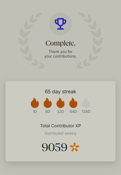 Its day 65 of consistent login on <a href="/ethos_network/">Ethos</a>  after  many breaks. 

I'm beginning to enjoy this i must say.
Day 128, here i comeeeeeeee