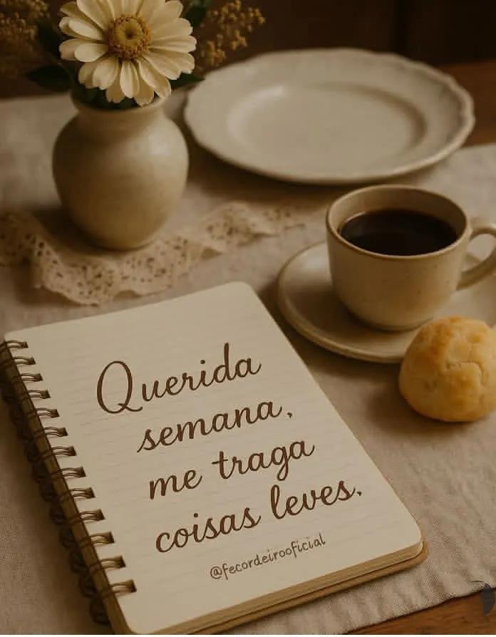 Que assim seja, de muita leveza! Bom dia, boa semana s todos.