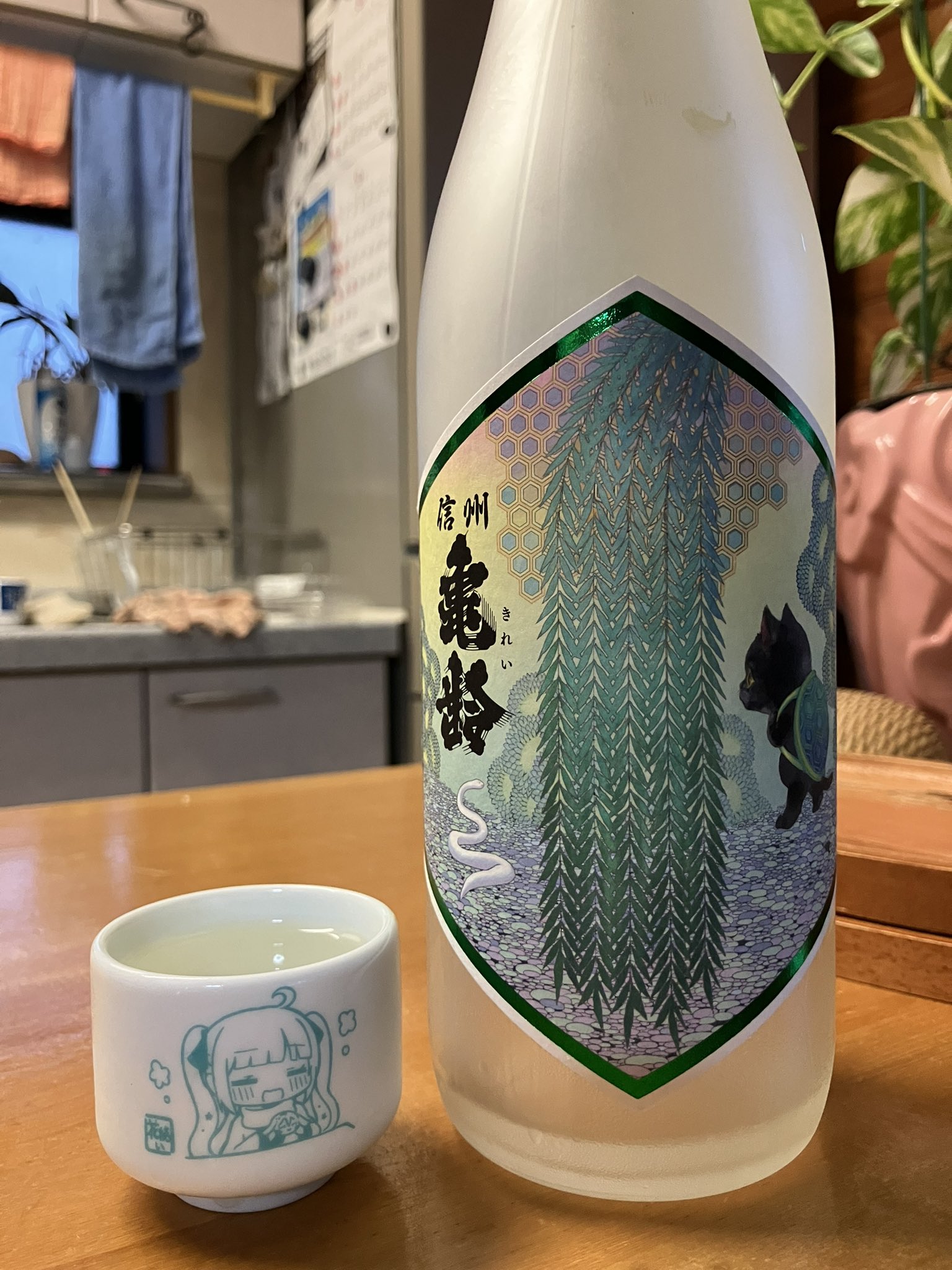 信州亀齢　真里ラベル　山恵錦　純米吟醸 信州亀齢 純米吟醸 山恵錦 火入れ 1.8L