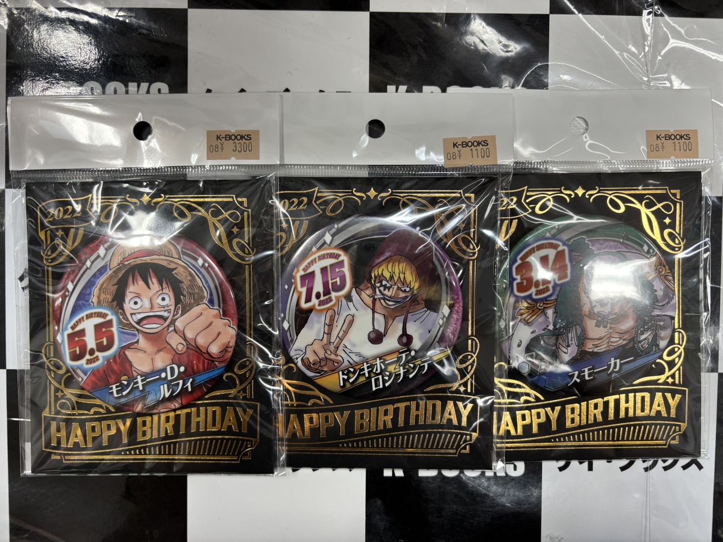 希少　レア　ONEPIECE バースデー缶バッジ 2022 スモーカー ワールドトリガー』バースデイ缶バッジ 香取葉子 – JUMP SHOP