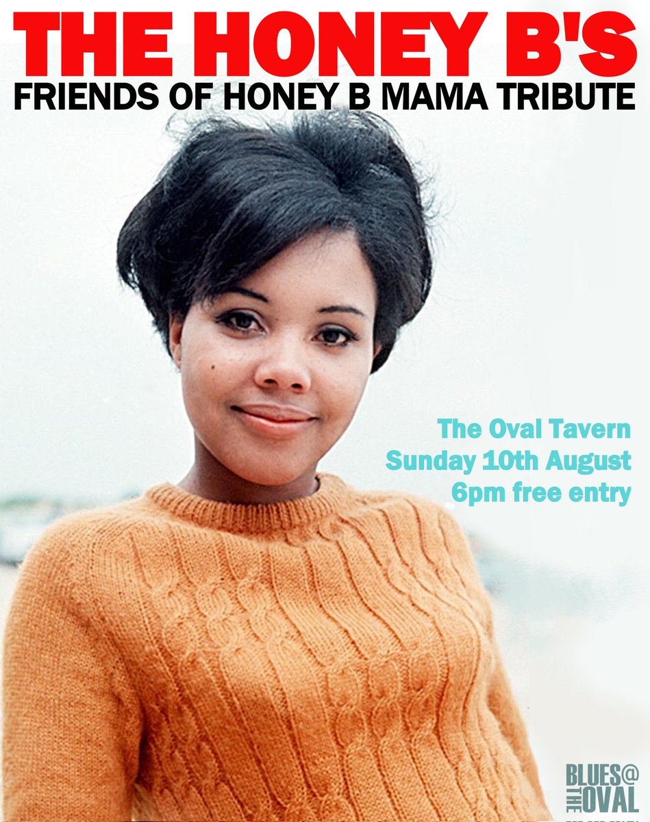 Next Blues show at the Oval is a tribute to Honey B Mama and features Chad Strentz, Alan Glen, Chris Belshaw, David Mitchel, and Alan Savage.
6pm start and free entry. #croydon #bluesmusic
