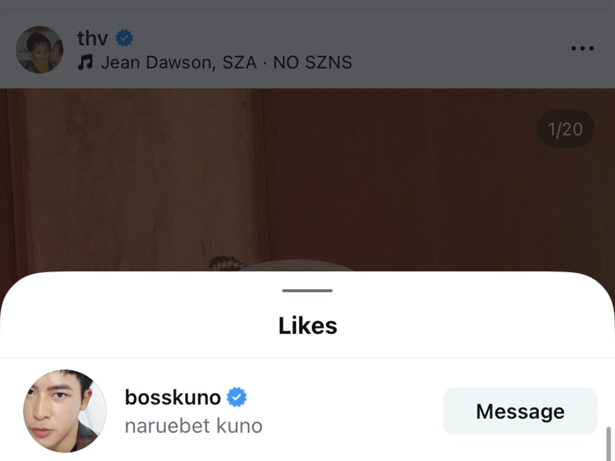 i love how thai queer tv/film director boss kuno (known for works like i told sunset about you and gelboys) frequently likes taehyung’s posts