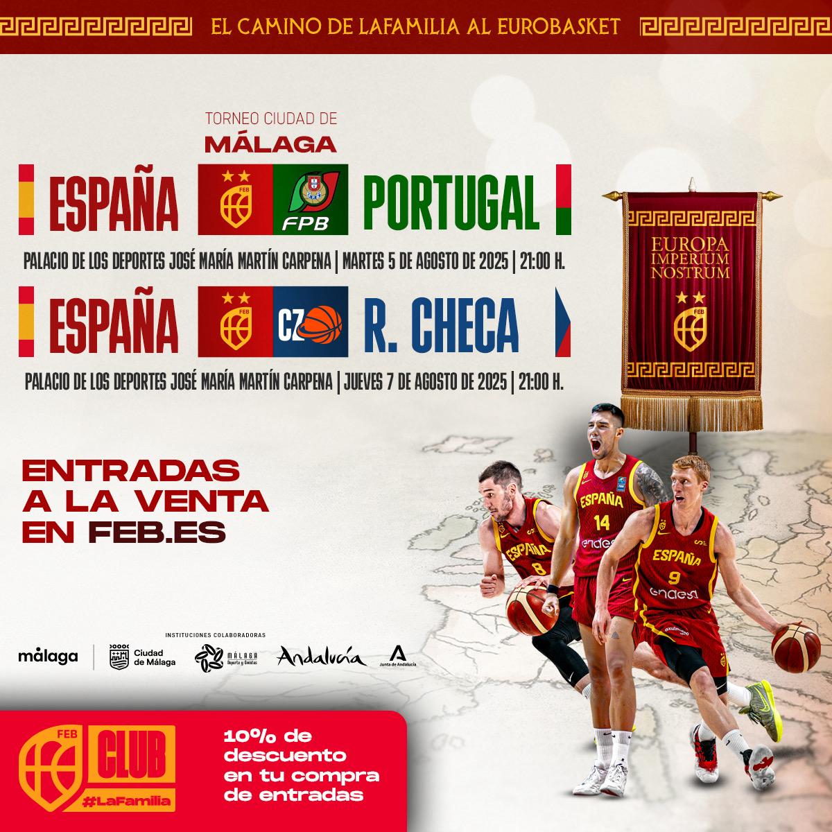 C.B. San Pedro (@cbsanpedro) on Twitter photo 📣 ¡Nos vamos al Carpena!
El #CBSP se viste de rojo para animar a <a href="/BaloncestoESP/">Baloncesto España</a> 🇪🇸
Esta semana el Martín Carpena será el escenario donde España comienza su preparación para el Eurobasket.
¡Queremos que se note la afición sampedreña en la grada!
#GoCBSP
❤️🖤🔴⚫️ 📣 ¡Nos vamos al Carpena!
El #CBSP se viste de rojo para animar a <a href="/BaloncestoESP/">Baloncesto España</a> 🇪🇸
Esta semana el Martín Carpena será el escenario donde España comienza su preparación para el Eurobasket.
¡Queremos que se note la afición sampedreña en la grada!
#GoCBSP
❤️🖤🔴⚫️