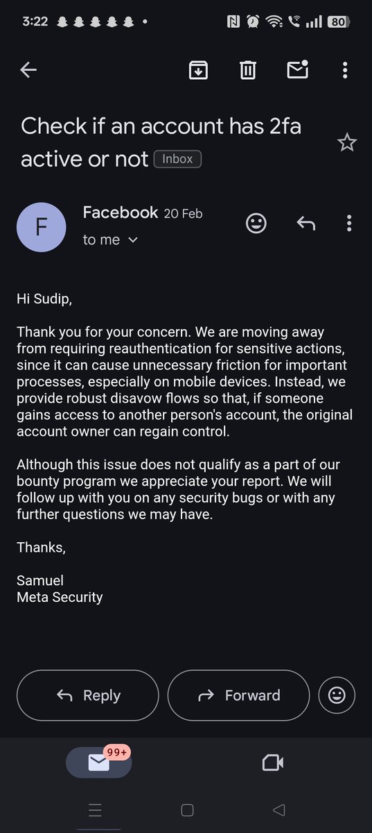 I was able to determine whether an Instagram account had two-factor authentication (2FA) enabled
#BugBounty #bugbountytips