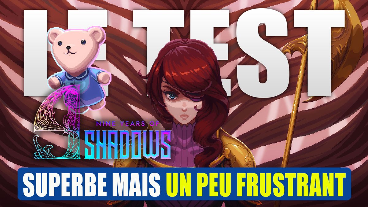 Déjà sorti du Switch et PC en 2023, Marc a testé le jeu 9 Years of Shadows de <a href="/HALBERDSTUDIOS/">HALBERD STUDIOS - Mariachi Legends</a> et <a href="/JanduSoft/">JanduSoft - Porting & Publishing</a>, fraîchement sorti sur PS5, PS4, XBS et XBO! Voici son avis sur ce petit Metroidvania plutôt sympa!

Cliquez sur le lien 👇👇👇👇👇
youtu.be/Vdnf9QA4V04