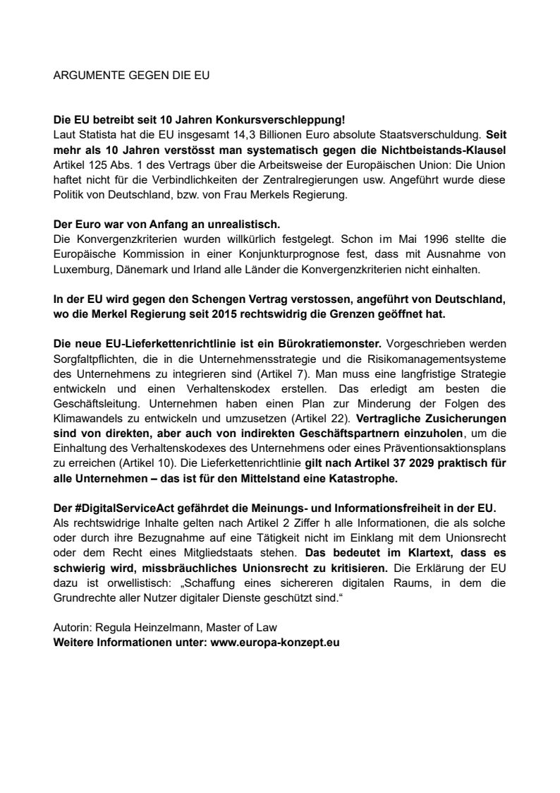 Regula Heinzelmann (@europakonzept) on Twitter photo <a href="/DinuBaumgartner/">Herr B. 🎸🎶</a> Die EU Politiker hoffen, dass die Schweizer so doof sind, die EU Schulden zu bezahlen. Darum NEIN von Volk und Ständen! Dafür gibt es auch noch andere Gründe. <a href="/DinuBaumgartner/">Herr B. 🎸🎶</a> Die EU Politiker hoffen, dass die Schweizer so doof sind, die EU Schulden zu bezahlen. Darum NEIN von Volk und Ständen! Dafür gibt es auch noch andere Gründe.
