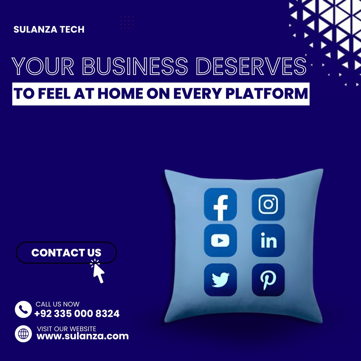 SulanzaTech's tweet image. Your business deserves to feel at home on every platform consistent, confident, and connected. At SulanzaTech we tailor your digital presence to thrive wherever your audience is. Your brand belongs everywhere let&apos;s make it feel on every platform.
#SulanzaTech  #SocialMediaSuccess