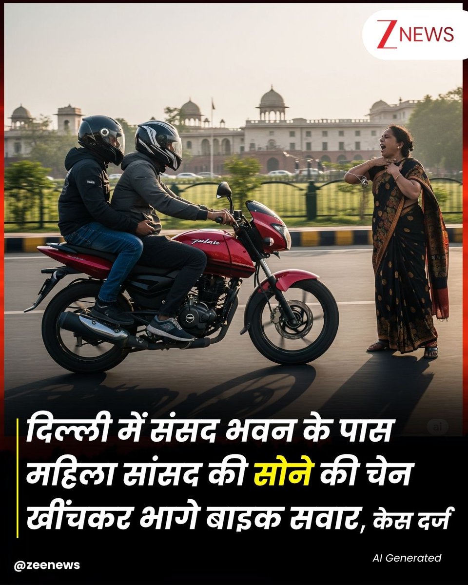 Zee News (@zeenews) on Twitter photo рджрд┐рд▓реНрд▓реА рдХреЗ рд╕рдмрд╕реЗ VIP рдЗрд▓рд╛рдХреЗ рдореЗрдВ рд╕рдирд╕рдиреАрдЦреЗрдЬ рд╡рд╛рд░рджрд╛рдд, рдорд╣рд┐рд▓рд╛ рд╕рд╛рдВрд╕рдж рд╕реЗ рд╕реЛрдиреЗ рдХреА рдЪреЗрди рд▓реВрдЯреА. рджрд┐рд▓реНрд▓реА рдХреЗ рд▓реБрдЯрд┐рдпрдВрд╕ рдЗрд▓рд╛рдХреЗ рдореЗрдВ рдХрд╛рдВрдЧреНрд░реЗрд╕ рд╕рд╛рдВрд╕рдж рдЖрд░ рд╕реБрдзрд╛ рдХреЗ рд╕рд╛рде рд▓реВрдЯ рдХреА рдШрдЯрдирд╛ рд╣реБрдИ рд╣реИред рддрдорд┐рд▓рдирд╛рдбреБ рд╣рд╛рдЙрд╕ рдХреЗ рдмрд╛рд╣рд░ рдЙрдирдХреА рд╕реЛрдиреЗ рдХреА рдЪреЗрди рдЫреАрди рд▓реА рдЧрдИред рдЗрд╕ рдШрдЯрдирд╛ рд╕реЗ рдкреБрд▓рд┐рд╕ рдореЗрдВ рд╣рдбрд╝рдХрдВрдк рдордЪ рдЧрдпрд╛ рд╣реИ рдФрд░ рдорд╛рдорд▓реЗ рдХреА рдЬрд╛рдВрдЪ рддрддреНрдХрд╛рд▓ рд╢реБрд░реВ рдХрд░ рджреА рджрд┐рд▓реНрд▓реА рдХреЗ рд╕рдмрд╕реЗ VIP рдЗрд▓рд╛рдХреЗ рдореЗрдВ рд╕рдирд╕рдиреАрдЦреЗрдЬ рд╡рд╛рд░рджрд╛рдд, рдорд╣рд┐рд▓рд╛ рд╕рд╛рдВрд╕рдж рд╕реЗ рд╕реЛрдиреЗ рдХреА рдЪреЗрди рд▓реВрдЯреА. рджрд┐рд▓реНрд▓реА рдХреЗ рд▓реБрдЯрд┐рдпрдВрд╕ рдЗрд▓рд╛рдХреЗ рдореЗрдВ рдХрд╛рдВрдЧреНрд░реЗрд╕ рд╕рд╛рдВрд╕рдж рдЖрд░ рд╕реБрдзрд╛ рдХреЗ рд╕рд╛рде рд▓реВрдЯ рдХреА рдШрдЯрдирд╛ рд╣реБрдИ рд╣реИред рддрдорд┐рд▓рдирд╛рдбреБ рд╣рд╛рдЙрд╕ рдХреЗ рдмрд╛рд╣рд░ рдЙрдирдХреА рд╕реЛрдиреЗ рдХреА рдЪреЗрди рдЫреАрди рд▓реА рдЧрдИред рдЗрд╕ рдШрдЯрдирд╛ рд╕реЗ рдкреБрд▓рд┐рд╕ рдореЗрдВ рд╣рдбрд╝рдХрдВрдк рдордЪ рдЧрдпрд╛ рд╣реИ рдФрд░ рдорд╛рдорд▓реЗ рдХреА рдЬрд╛рдВрдЪ рддрддреНрдХрд╛рд▓ рд╢реБрд░реВ рдХрд░ рджреА