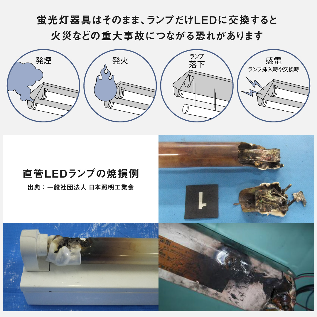 蛍光灯終了に関する 疑問に回答🧐💡 ＼ Q. ランプだけLEDに交換すると
