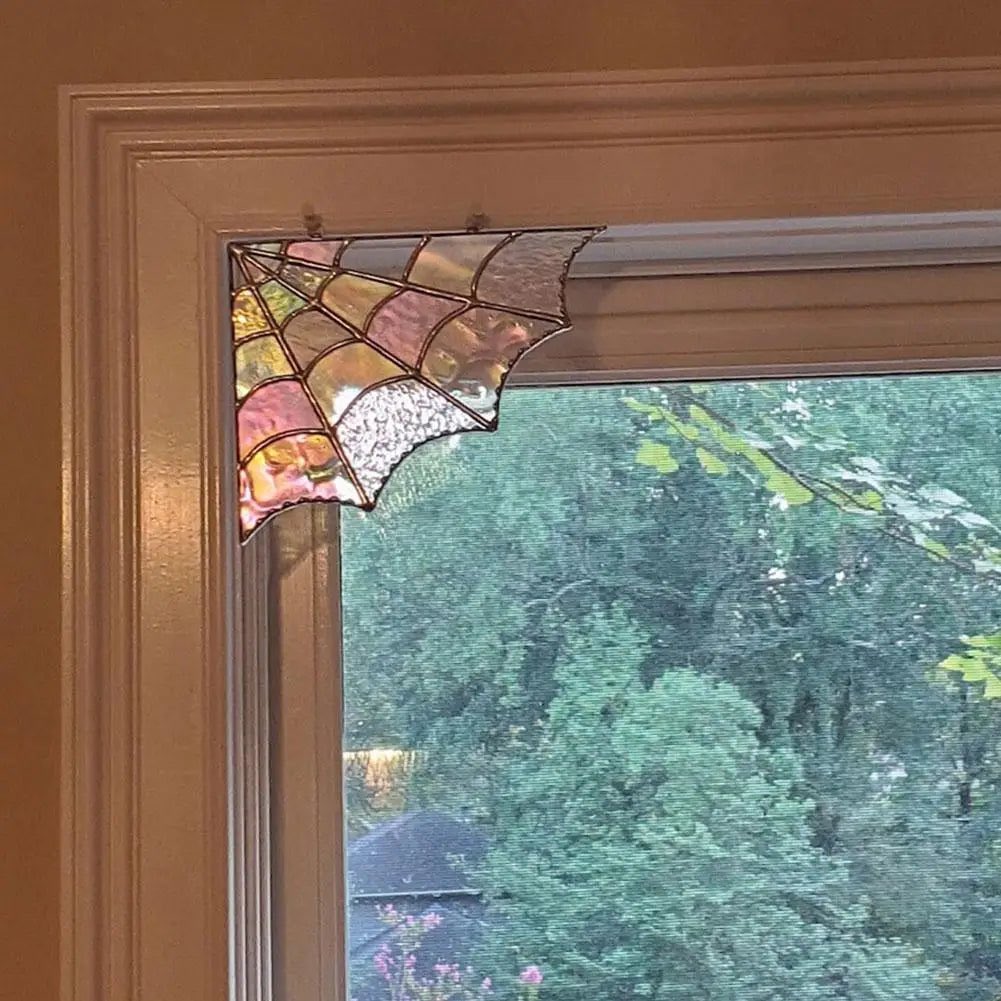 heart_jpg's tweet image. stained glass spider web 🕸️