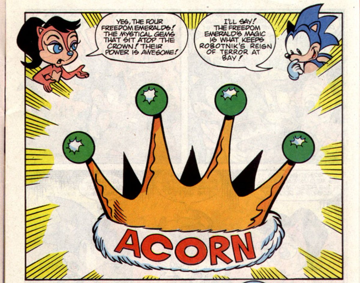 StH #2 (miniseries)|Apr ‘93| A: Shaw 78| W: Gallagher 77(🩷🖤🩵43) #77

ngl, I'm a bit bummed this never makes an appearance past this issue. I guess Sega doesn't like them looking like balls. Correct me if I'm wrong

-radrey 
#rally4sally #SonicTheHedgehog #sallyacorn