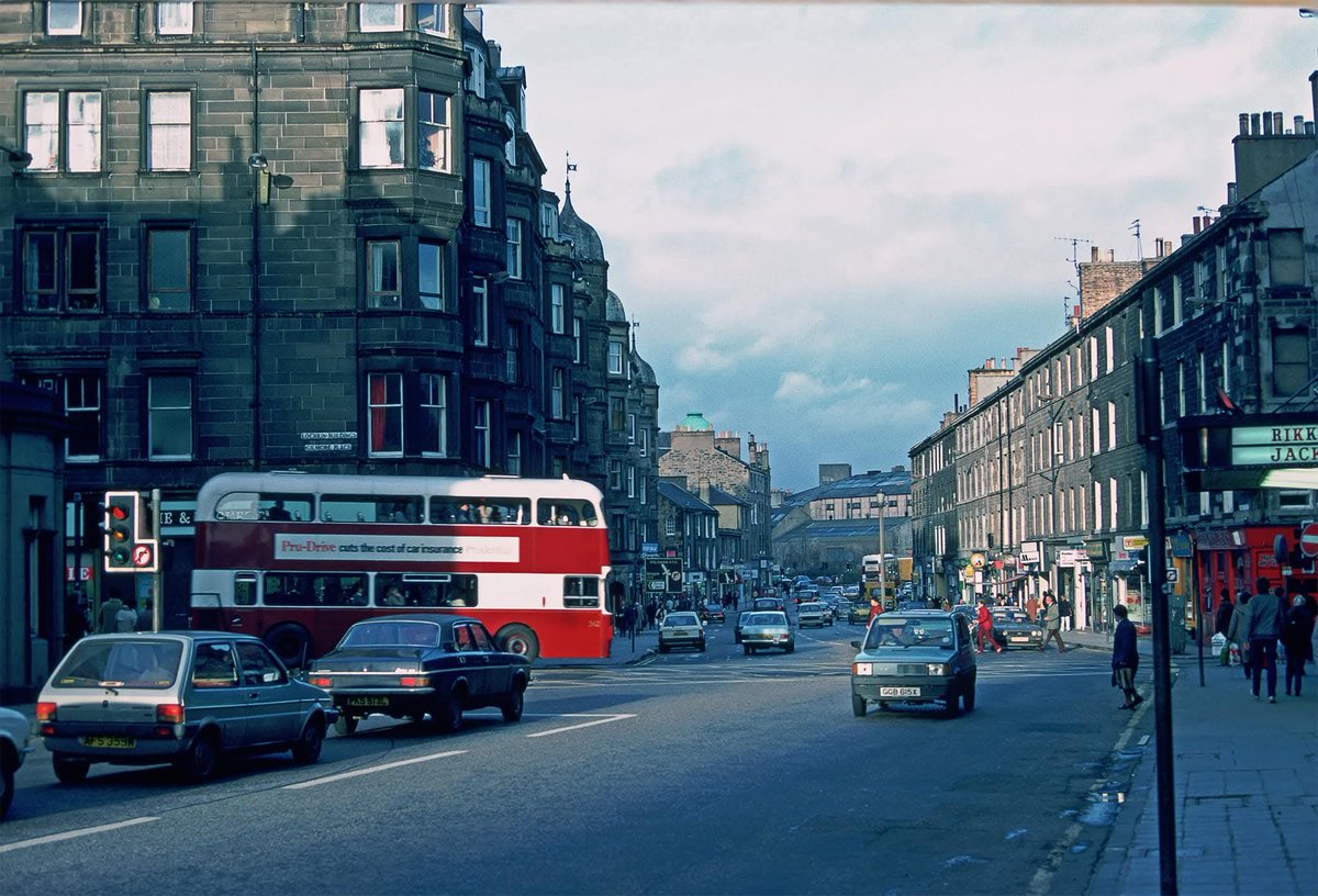 Home Street in Tollcross, Edinburgh. (1984) Pic: Pete Forster