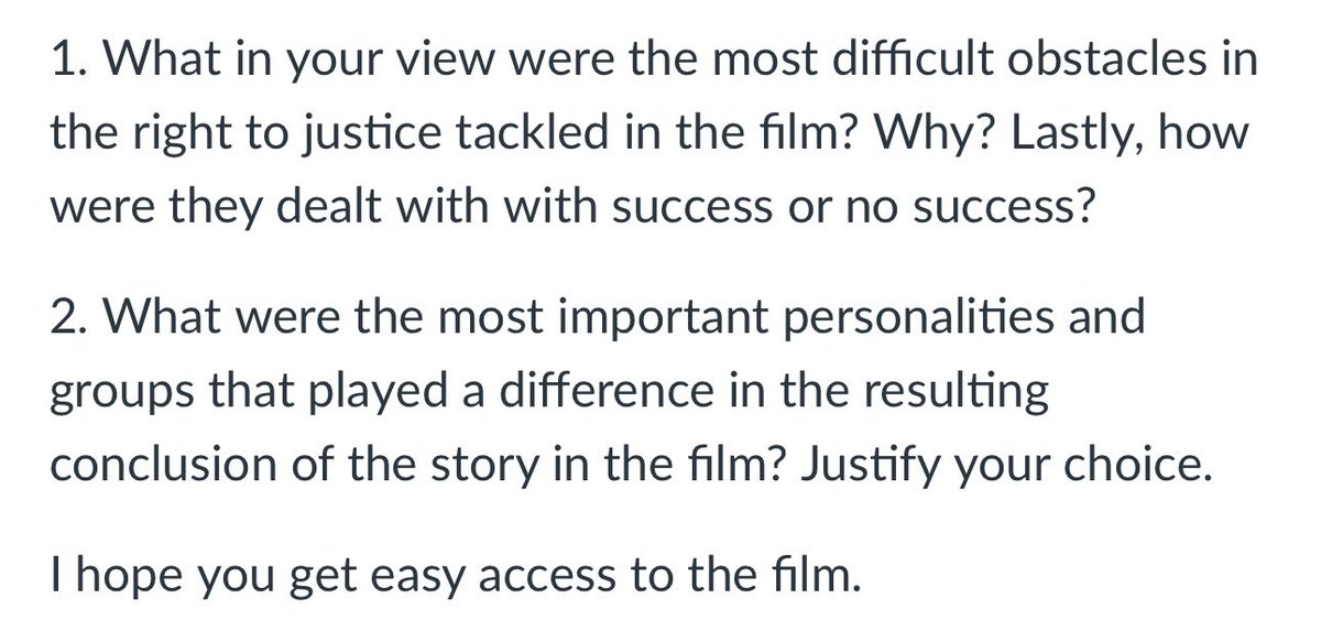 yearzcart's tweet photo. lf academic commissioner ph

task : reflection paper about a film
film : argentina 1985
subject : law and justice 

• 600 - 900 words only 
• no copy of film provided

will only reply to those with rates mentioned ! https://t.co/WHNQsASE25