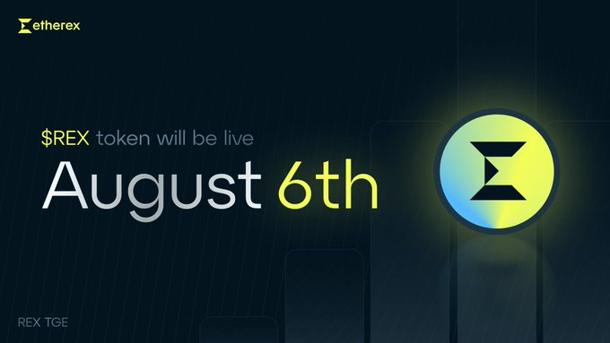 SravanReddy (@sravanreddy_eth) on Twitter photo Big news from <a href="/LineaBuild/">Linea.eth</a> & <a href="/etherexfi/">Etherex</a>!
📆 $REX TGE is dropping Aug 6
⚙️ Etherex = Linea’s native DEX backed by <a href="/NileExchange/">NILE on LINEA</a>, <a href="/Consensys/">Consensys.eth</a> & Linea
💧$20M TVL & future hub for $LINEA liquidity
🦊 Powered by Ramses v3 AMM
What is $REX?
1⃣ Governance via xREX 🗳
2⃣ LP rewards 💦 Big news from <a href="/LineaBuild/">Linea.eth</a> & <a href="/etherexfi/">Etherex</a>!
📆 $REX TGE is dropping Aug 6
⚙️ Etherex = Linea’s native DEX backed by <a href="/NileExchange/">NILE on LINEA</a>, <a href="/Consensys/">Consensys.eth</a> & Linea
💧$20M TVL & future hub for $LINEA liquidity
🦊 Powered by Ramses v3 AMM
What is $REX?
1⃣ Governance via xREX 🗳
2⃣ LP rewards 💦