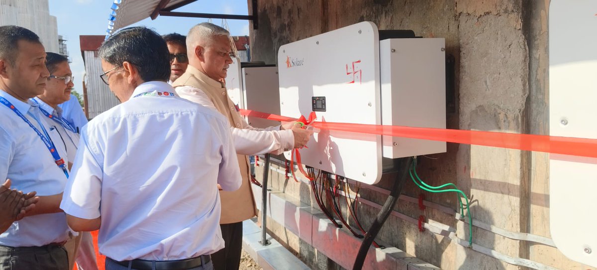 𝟓𝟎 ʏᴇᴀʀꜱ ꜱᴛʀᴏɴɢ. ᴘᴏᴡᴇʀɪɴɢ ᴀʜᴇᴀᴅ
A Rooftop Solar (RTS) plant with a capacity of less than 300 KWp was successfully commissioned and energized at 15:37 hours on 2nd August 2025 at the Assam Gas Based Power Station (AGBPS), NEEPCO, Bokuloniin the  presence of D(P)