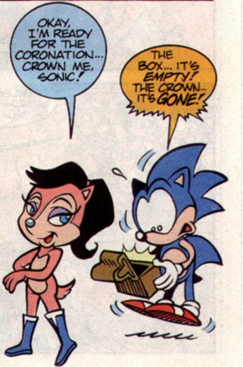 StH #2 (miniseries)|Apr ‘93| A: Shaw 80| W: Gallagher 79(🩷🖤🩵45) #79

Sally must LOVE being crowned. #PrincessNeeds

-radrey
#rally4sally #SonicTheHedgehog #sallyacorn