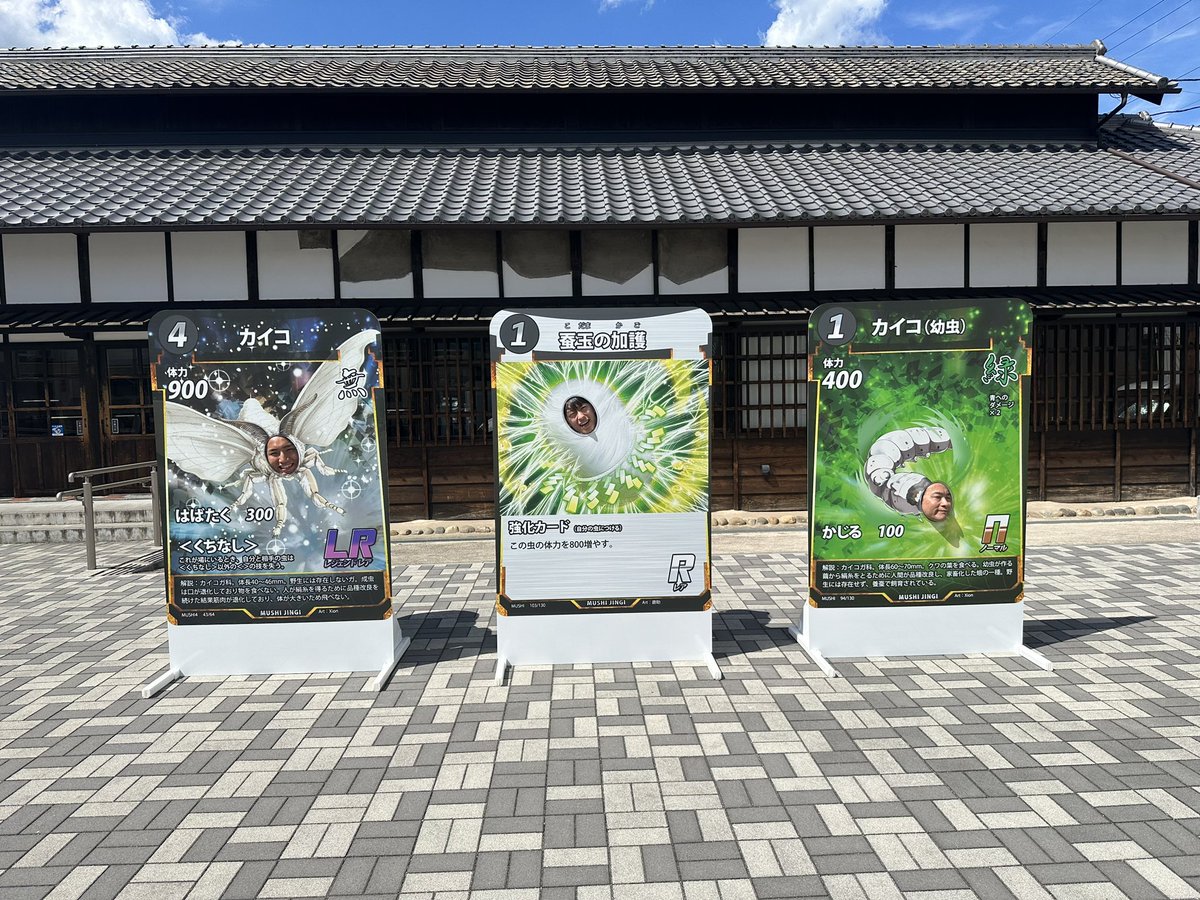 おかぐくんはイケメンなのでずるいですな。
もうひとりはおかぐくんのおともだち

#蟲神器
#富岡製糸場
#蚕蟲祭
#カイコ変顔選手権