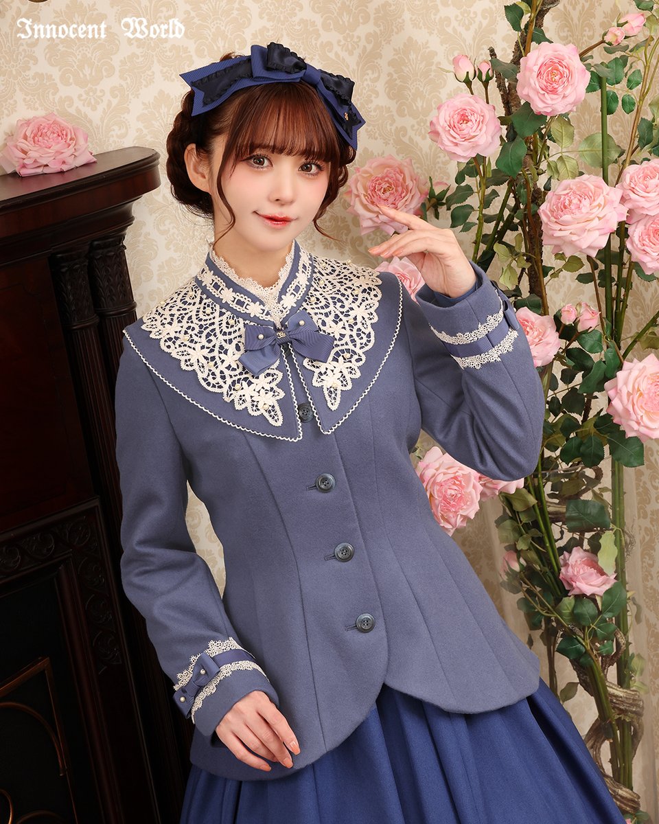 Innocent World ブロンシュウールハーフコート Lサイズ 👑2025AW Collection👑 ブロンシュウールハーフコートをご注文いただき