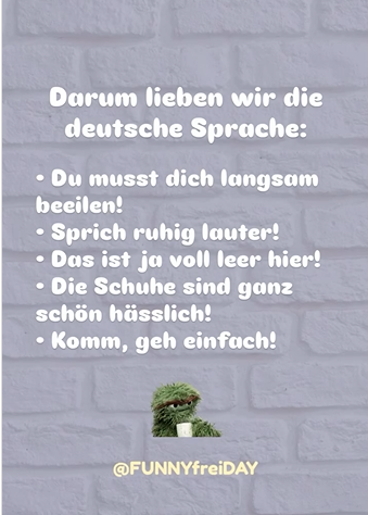 Kann nicht jeder verstehen!😅