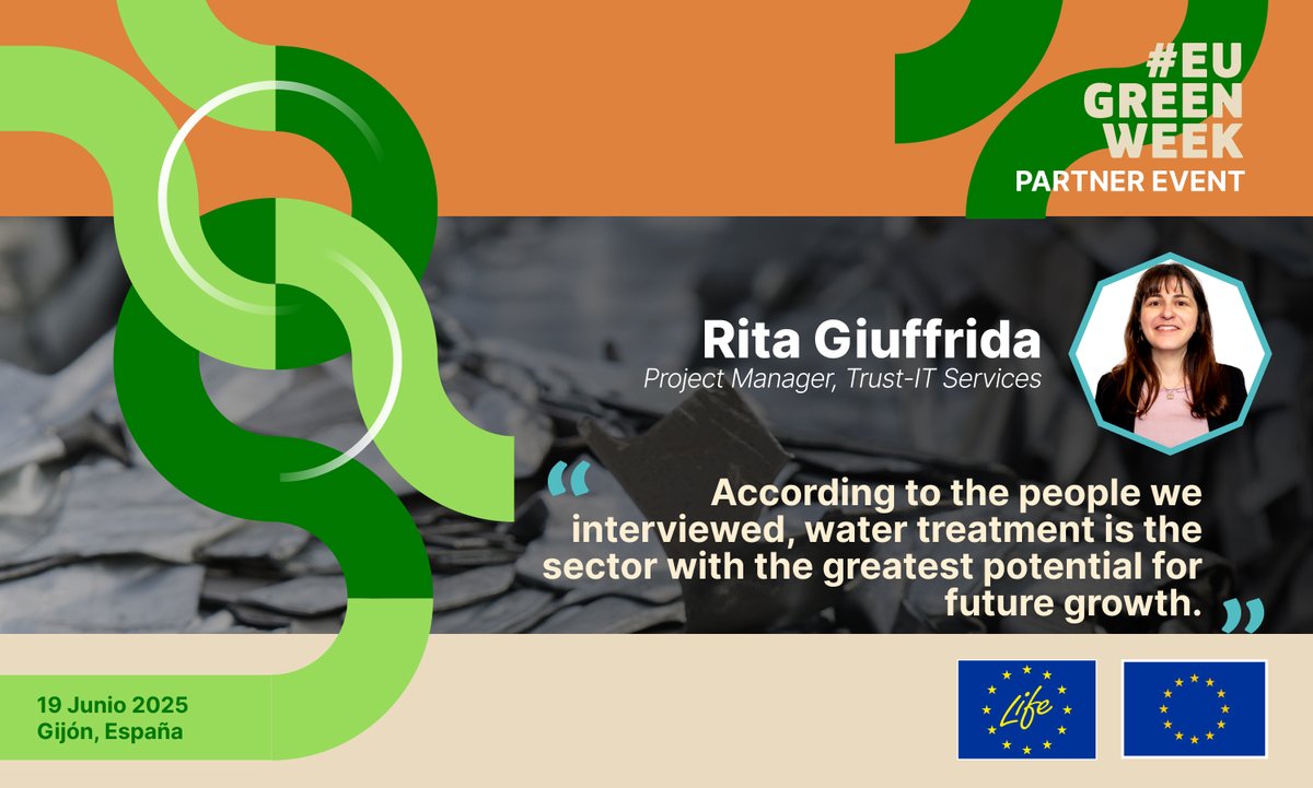 Z-ONA4LIFE (@z_ona4life) on Twitter photo In which sectors could waste-based #zeolites be used?🤔
According to the Blueprint presented by Rita Giuffrida (<a href="/TrustITServices/">Trust-IT Services</a>) at the ZONA4LIFE workshop (#EUGreenWeek), water treatment is the sector with the greatest potential.
Want to know more?
🔗tinyurl.com/3nx3tyw2 In which sectors could waste-based #zeolites be used?🤔
According to the Blueprint presented by Rita Giuffrida (<a href="/TrustITServices/">Trust-IT Services</a>) at the ZONA4LIFE workshop (#EUGreenWeek), water treatment is the sector with the greatest potential.
Want to know more?
🔗tinyurl.com/3nx3tyw2