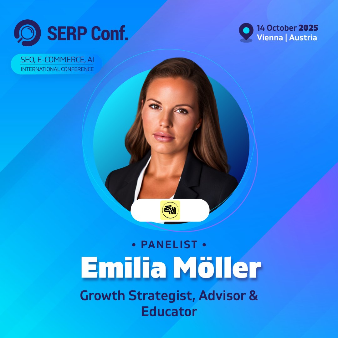 serpconf's tweet photo. Meet Emilia Möller - one of the Top 50 Global PPC Experts.

She’s helped 100+ brands scale with performance marketing and GTM systems. Now, she brings that growth-first mindset to our E-commerce SEO panel at SERP Conf.🎯

👉 See who else is joining: https://t.co/uIqVU5dMcV https://t.co/ajev4iqEyX
