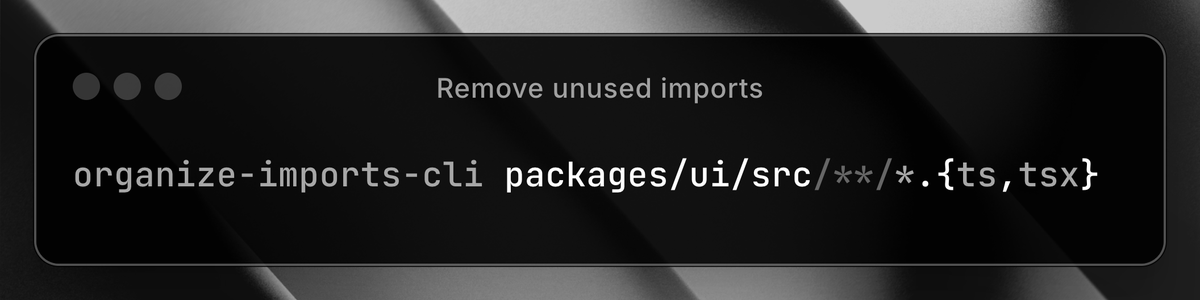 Biome format is still not stable to fix unused imports, you can use organize-imports-cli directly, vscode uses it internally when you run the command: "Remove unused imports"