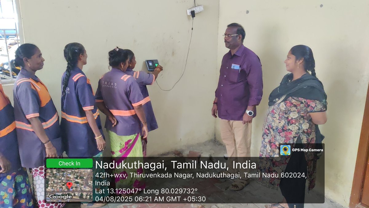 Daily Roll call was undertaken by bio-Metric on Thirunindravur Municipality
<a href="/CMOTamilnadu/">CMOTamilNadu</a> <a href="/KN_NEHRU/">K.N.NEHRU</a> <a href="/MawsTamilNadu/">Municipal Department Government of Tamil Nadu</a> <a href="/TiruvallurCollr/">Collector Tiruvallur</a> <a href="/Chengalpet_PIU/">RDMA Chengalpattu</a> <a href="/CVasanthi2/">C Vasanthi</a> <a href="/SwachhBharatGov/">Swachh Bharat Urban</a> <a href="/RoopaMishra77/">Roopa Mishra</a> <a href="/SwachSurvekshan/">Swachh Survekshan</a>