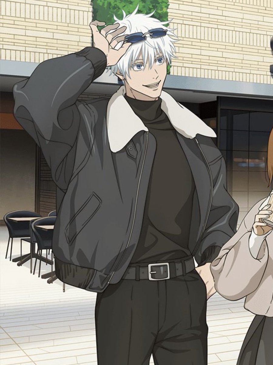 아니뭔가 가죽재질&amp;조금뻣뻣한.
완전멋을위한무스탕일줄알앗는데 점퍼형태인게진짜고죠오빠다움 왜냐면이남자 아무리멋추구한다고해도 본인움직일때불편하면안입을것같음ㅋㅋㅋㅋ아무래도.귀찮아서뒷머리도빡빡밀어버리신 분이니까..검정목폴라도 순수피지컬로밀어붙인거지 공작새마냥꾸민느낌이없다。