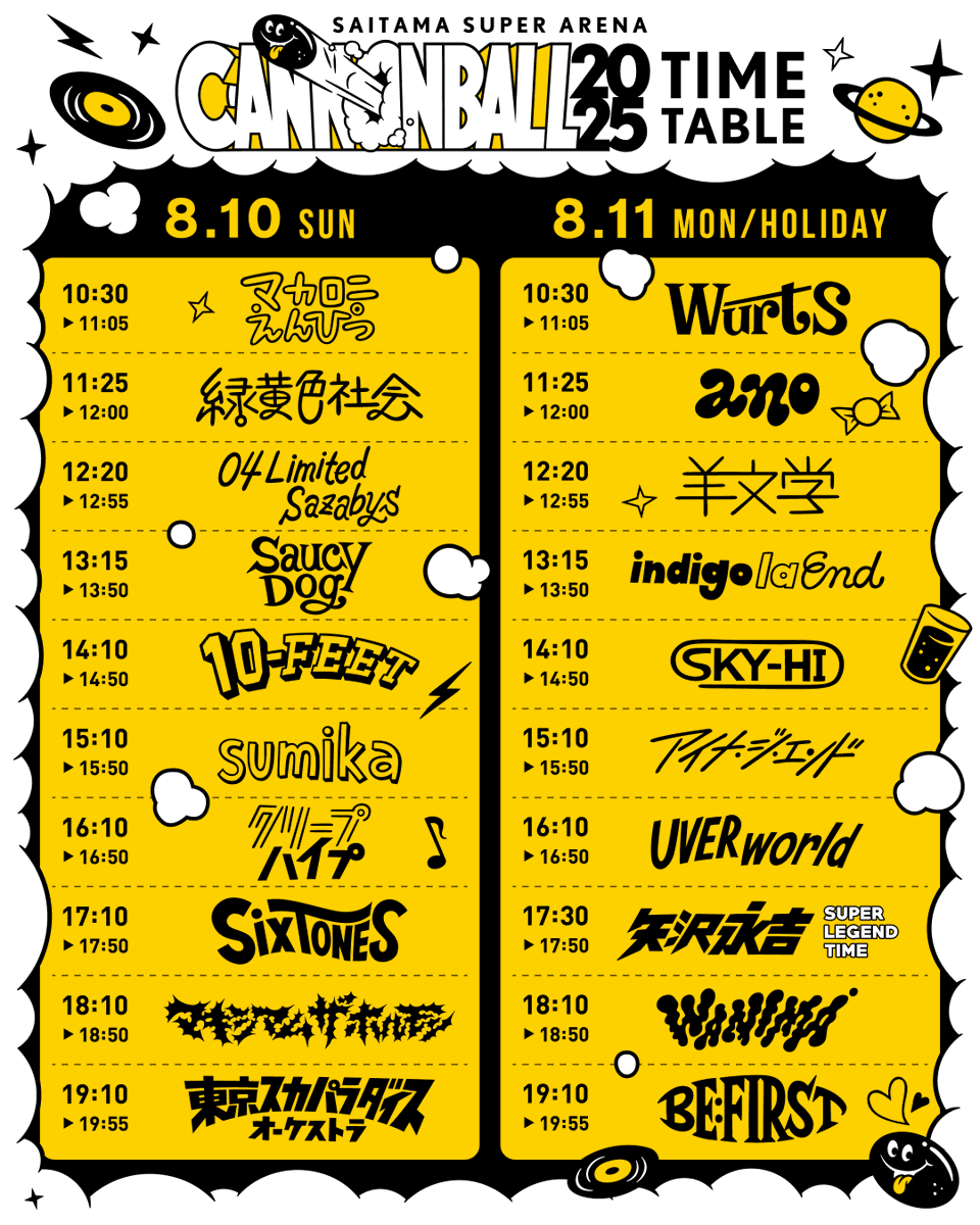 W's Project (@team_wsproject) on Twitter photo 【 CANNONBALL 2025 】
8/11(月祝) さいたまスーパーアリーナ
#WurtS 出演決定!
WurtSは、10:30〜 出演します。
▼詳細はこちら
cannonball-live.jp
本日、8/4(月)20:00〜 アリーナスタンディング最前エリア整理券先着受付開始!
cannonball-live.jp/ticket.html
#CANONBALL <a href="/cannonball_live/">CANNONBALL【公式】</a> 【 CANNONBALL 2025 】
8/11(月祝) さいたまスーパーアリーナ
#WurtS 出演決定!
WurtSは、10:30〜 出演します。
▼詳細はこちら
cannonball-live.jp
本日、8/4(月)20:00〜 アリーナスタンディング最前エリア整理券先着受付開始!
cannonball-live.jp/ticket.html
#CANONBALL <a href="/cannonball_live/">CANNONBALL【公式】</a>