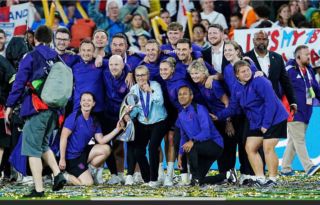 SHeppinstall's tweet image. An immense sense of pride in this special team! Talented, resilient players supported by professional and dedicated staff, both on the ground in Switzerland and back at St George’s Park. Huge privilege to stand alongside this team and support them on such an incredible journey!