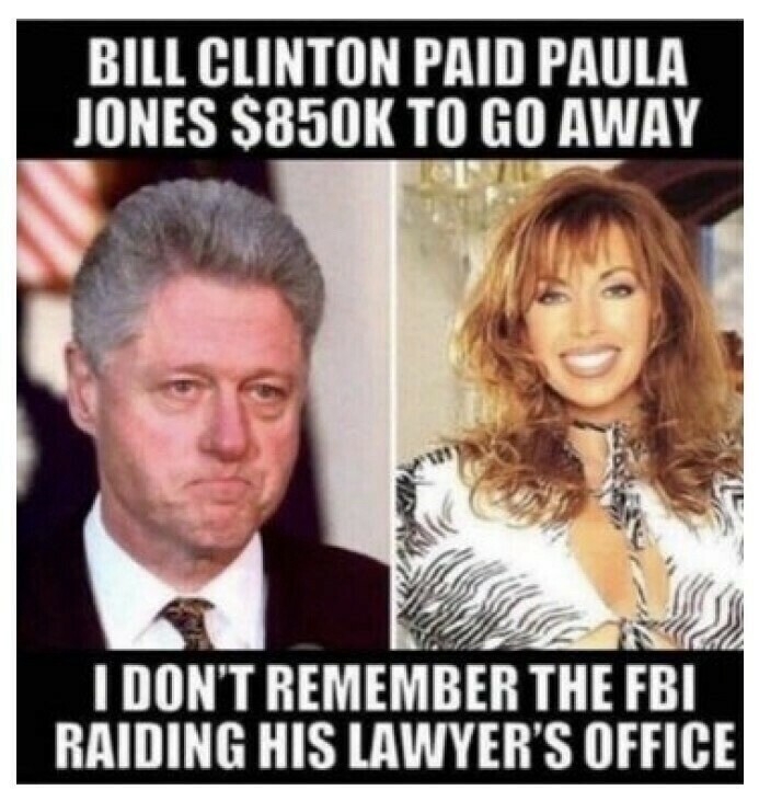 Where's the Bill Clinton raid?