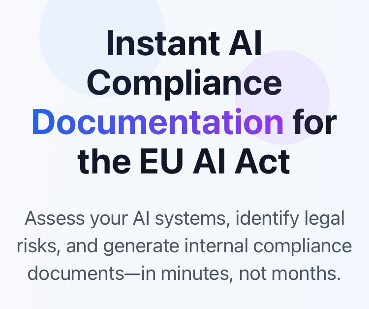 LevstaD20's tweet image. If your app uses AI and is based in or has customers in the EU, it will need to be compliant with the new EU AI act. Check your risk for free today 👉complyaieurope.com #launch #ai