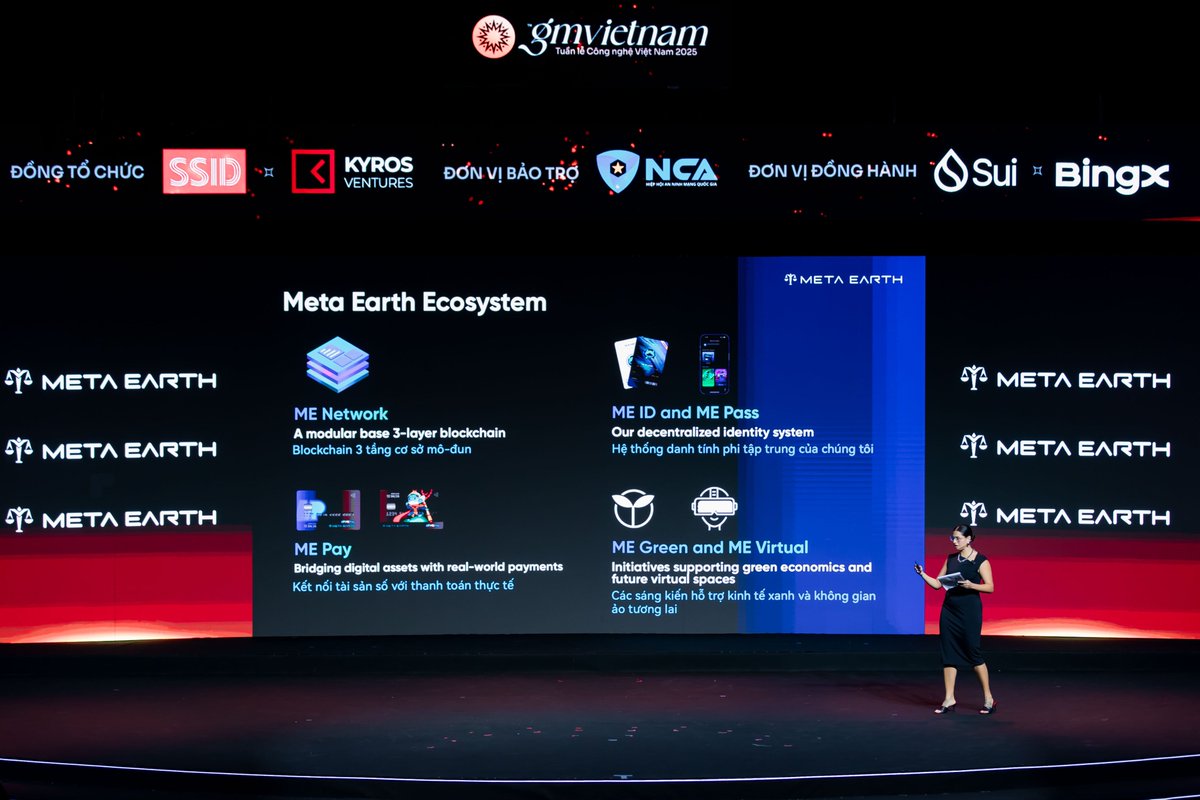 _MetaEarth_'s tweet photo. At @gmvn_official, Irene shared #MetaEarth’s vision for a purpose-driven #Web3.

She explained how #MENetwork 2.0 is more than a blockchain — it’s infrastructure for real-world change: sovereign identity, financial inclusion, and sustainability.

🔐 Ready to own your #digitalidentity and access real benefits?

Create your #MEID today 👉 https://t.co/cnwXRNF3z2