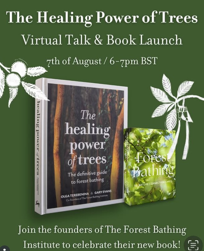 The Forest Bathing Institute (@tfb_institute) on Twitter photo Join <a href="/TFB_Institute/">The Forest Bathing Institute</a> Gary and Olga as they celebrate the launch of their new book, The Healing Power of Trees! A live Q&A will be hosted on 7th August from 6 – 7pm BST. You will learn some #natureconnection techniques and find out more about #ForestBathing zurl.co/4rfyV Join <a href="/TFB_Institute/">The Forest Bathing Institute</a> Gary and Olga as they celebrate the launch of their new book, The Healing Power of Trees! A live Q&A will be hosted on 7th August from 6 – 7pm BST. You will learn some #natureconnection techniques and find out more about #ForestBathing zurl.co/4rfyV