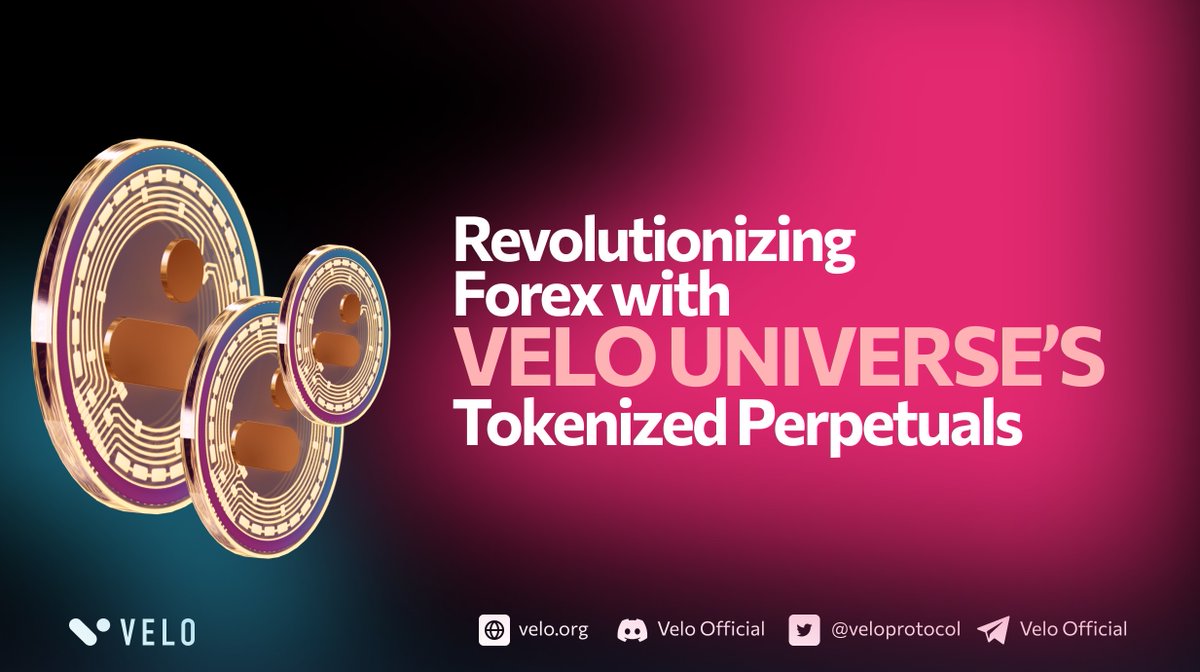 💱 Velo Universe Hybrid DEX is transforming forex trading by introducing tokenized perpetuals like EURUSDV, GBPUSDV, AUDUSDV, and NZDUSDV to Web3. 

This groundbreaking approach brings traditional forex markets into decentralized finance, delivering deep liquidity and unmatched