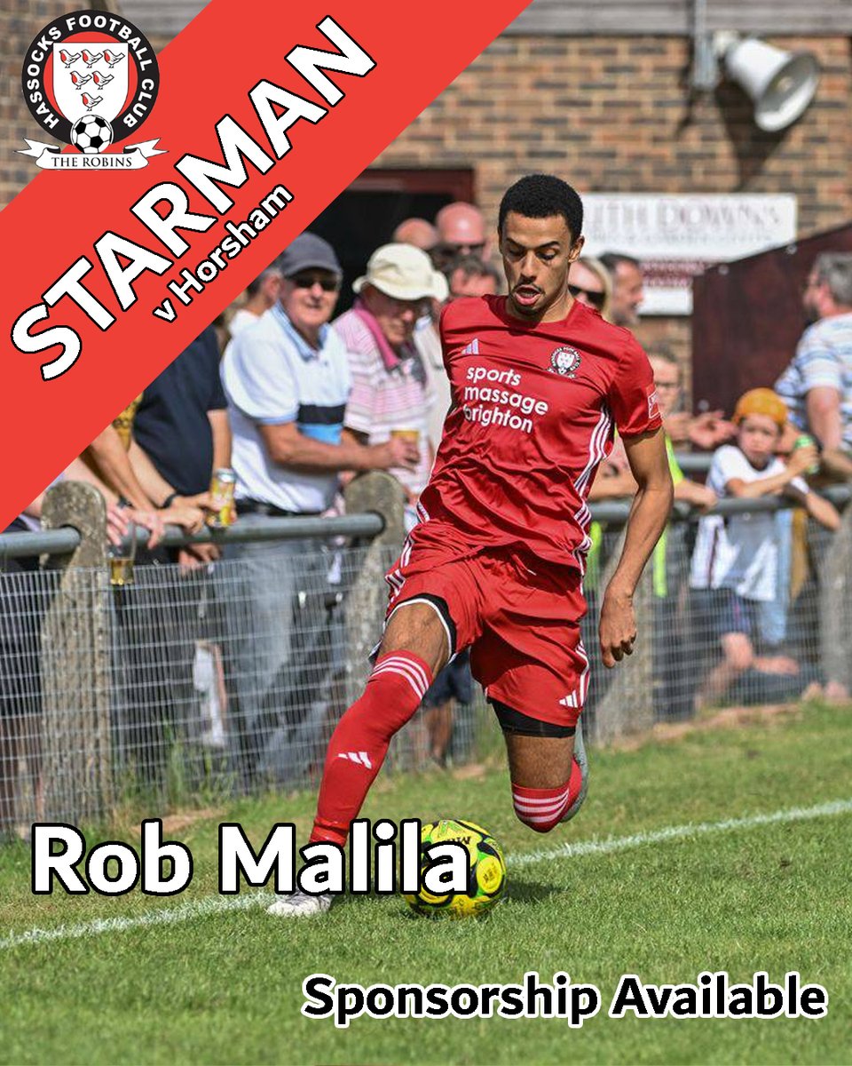 hassocksfc's tweet photo. Our first Robins Starman Award of the season from the Sussex Community Shield against Horsham last Wednesday night went to debutant Rob Malila

A real shift at right back in an excellent defensive display against quality opposition from two divisions higher 👏🏼 #UTR https://t.co/WJbf89MqHI