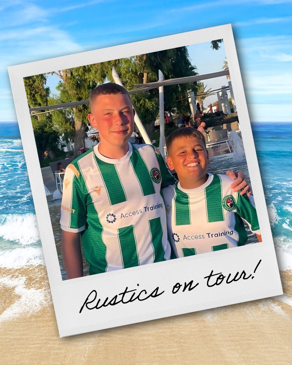 ✈️ Off on your summer holiday? Be sure to send in your Rustic-themed holiday snaps or tag us on the socials! 📱🏖️ 

#RusthallFC 🟢⚪️