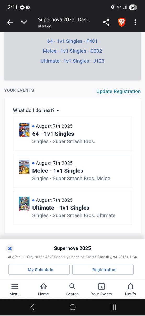 RealSoleStone's tweet photo. Here we go.... #supernova2025 #SuperSmashBros #supersmashcon https://t.co/K4fGBcwQSY