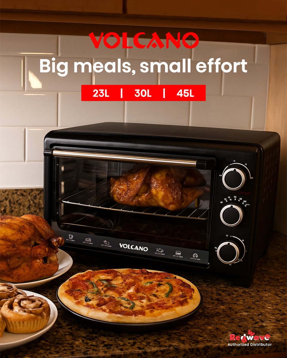 redwavemaldives's tweet image. 🔥 Available in 23L, 30L &amp;amp; 45L – The Perfect Fit for Every Kitchen!
From quick snacks to full family meals, VOLCANO Ovens bring the heat, flavor, and convenience to your countertop. 🍕🍗🥐
redwave.mv/product-tag/ov…

#BakeBetter #VolcanoOven