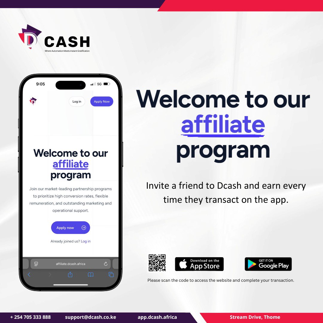 DCash_Africa's tweet image. Want to earn without doing much?
Invite your friends to Dcash and get rewarded every time they make a transaction.
No limits. Just steady earnings.

#DcashRewards #ReferAndEarn #SmartTransactions #PassiveIncome #DcashApp