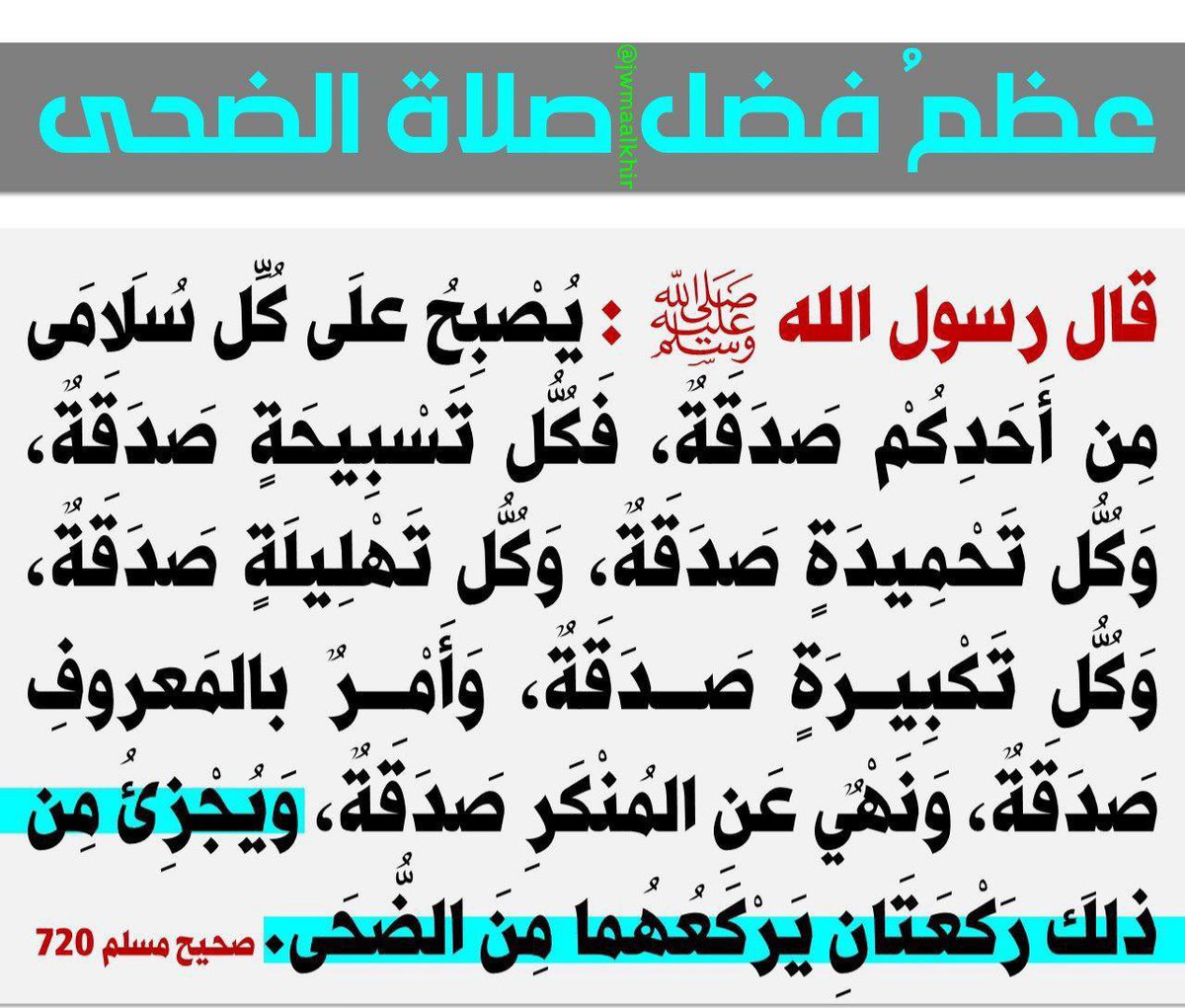 اذكار المسلم (@zikraziker) on Twitter photo <a href="/islamic_pic/">صور إسلامية</a>
<a href="/R_t_d3wa/">ريتويت دعوي</a>
<a href="/___do3a/">🌴 #دعا_وأجر 🌴</a>
#صلاة_الضحى
<a href="/islamic_pic/">صور إسلامية</a>
<a href="/R_t_d3wa/">ريتويت دعوي</a>
<a href="/___do3a/">🌴 #دعا_وأجر 🌴</a>
#صلاة_الضحى
