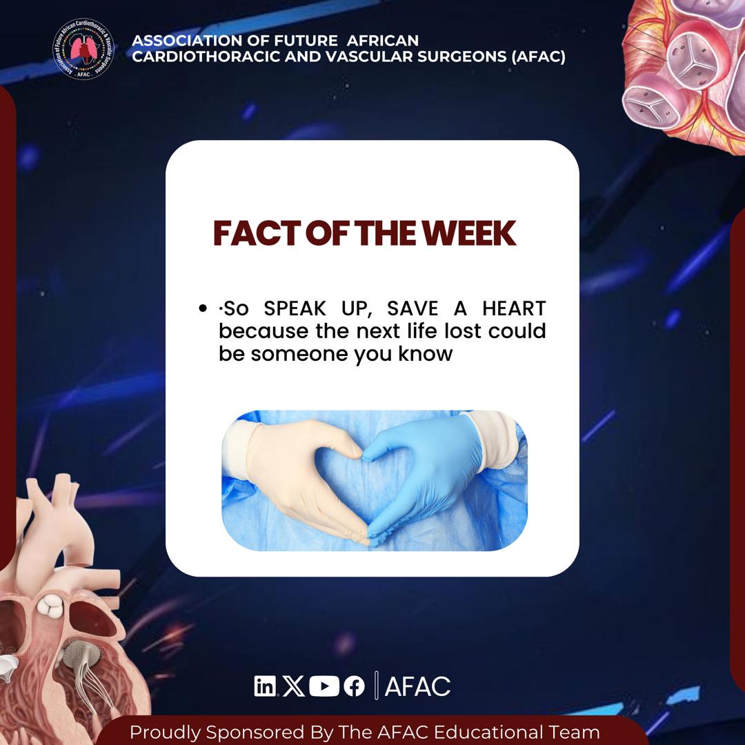AFAC (@futureafroct) on Twitter photo Fact of the Week 🤩
Rheumatic Heart Disease kills 360,000 yearly which are mostly young Africans.
It starts as a sore throat and ends in heart failure.
RHD is preventable,Treatable and Surgically curable.
Africa needs more surgeons in order to help reduce the rate of mortality. Fact of the Week 🤩
Rheumatic Heart Disease kills 360,000 yearly which are mostly young Africans.
It starts as a sore throat and ends in heart failure.
RHD is preventable,Treatable and Surgically curable.
Africa needs more surgeons in order to help reduce the rate of mortality.