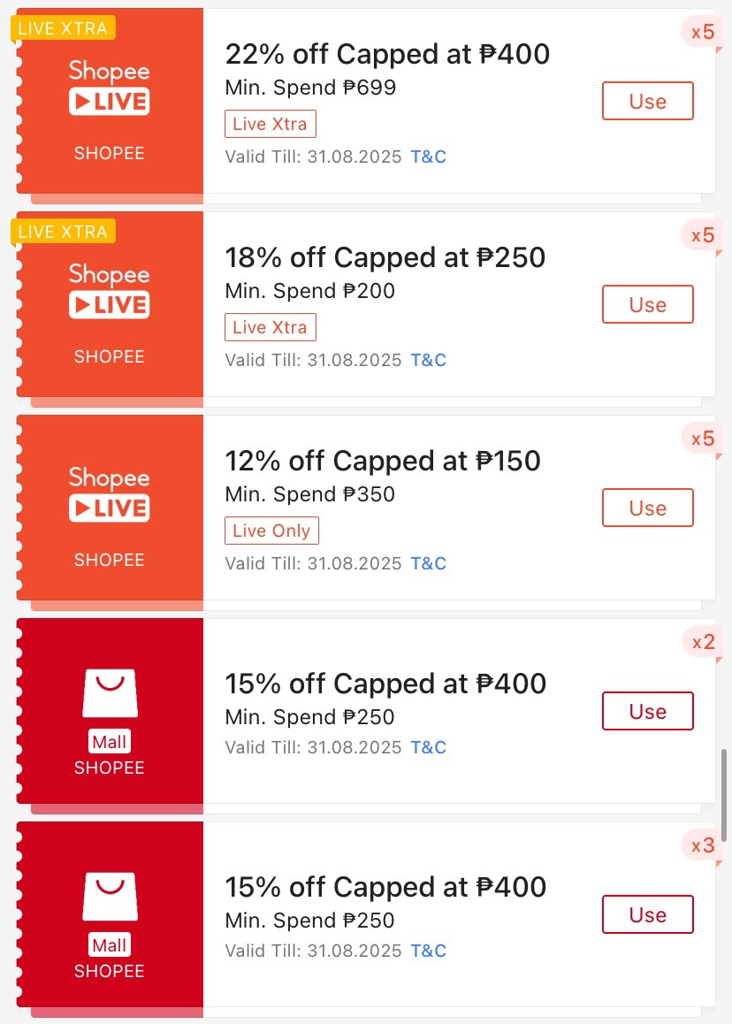 ♡ shopee mall live video request voucher tweet media